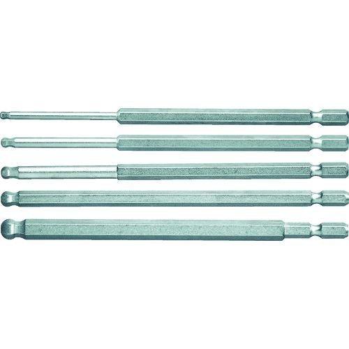 あすつく対応 「直送」 ＴＲＵＳＣＯ  THBAL-5SET  ロングボールポイント六角ビット　５本組セット THBAL5SET | 