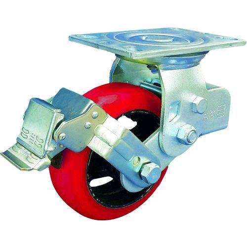 あすつく対応 「直送」 ＳＡＭＳＯＮＧ  TP6866S-PCI-BB  スプリング機能付きキャスター　自在ストッパー付１５０ｍｍ TP6866SPCIBB | ブランド登録なし