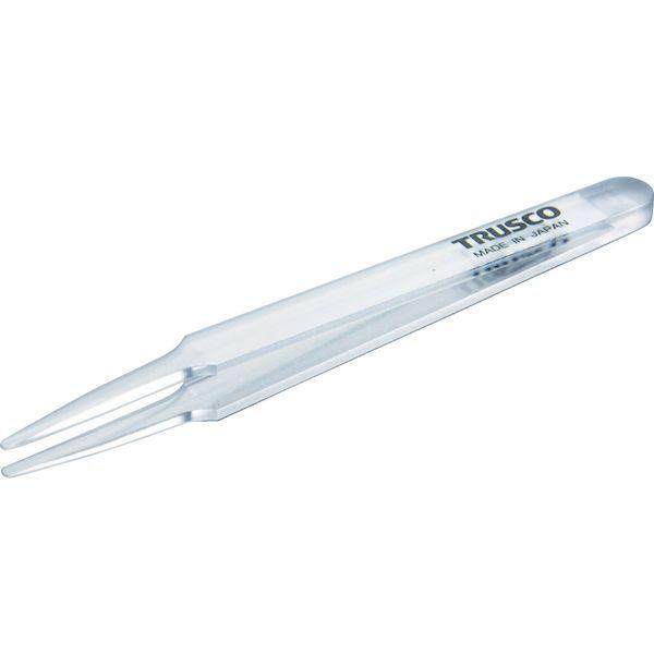 あすつく対応 「直送」 ＴＲＵＳＣＯ  TPP-231-TM  透明プラスチック製ピンセット　１２０ｍｍ　先丸型 TPP231TM |  | 01