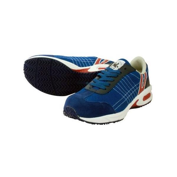 日進ゴム 4932807042685 ハイパーV＃2000 安全スニーカー【ヒモ】 ブルー 28．0 耐滑樹脂先芯入りスニーカー | 