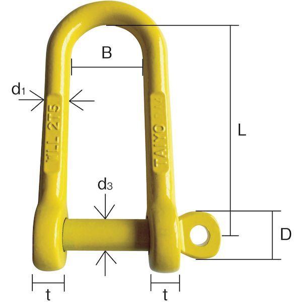あすつく対応 「直送」 大洋  TSLG-4  強力長シャックル 脱落防止 ＴＳＬＧ−４ｔ １０１２４１５ TSLG4 |  | 01