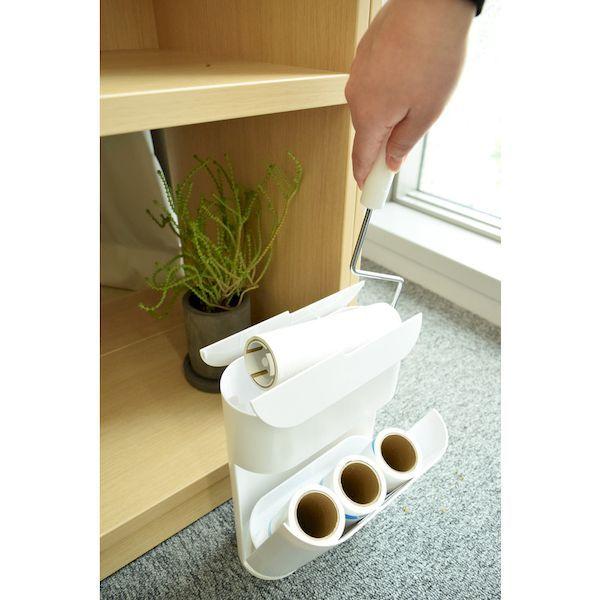 あすつく対応 「直送」 ＴＲＵＳＣＯ  TST-03W  粘着ローラー　スタンドケース　ホワイト TST03W |  | 01