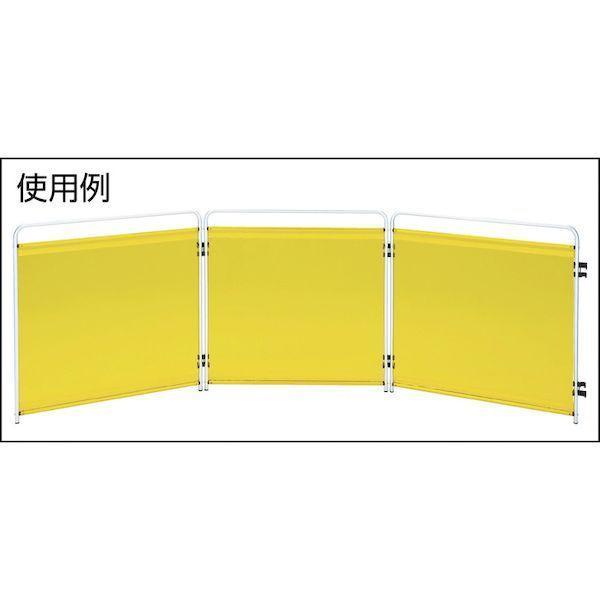 【個数：1個】 ＴＲＵＳＣＯ TTY3-900-GN 直送 代引不可・他メーカー同梱不可 小型溶接遮光フェンス ９００ｍｍ角 三面セット 緑 TTY3 |  | 02