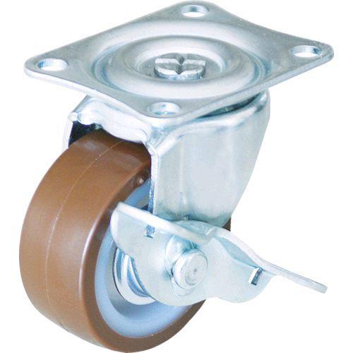 あすつく対応 「直送」 ＴＲＵＳＣＯ  TYGUB-38  キャスター ＴＹＧシリーズ 自在ＳＰ付 ウレタン車 ３８ｍｍ TYGUB38 | 