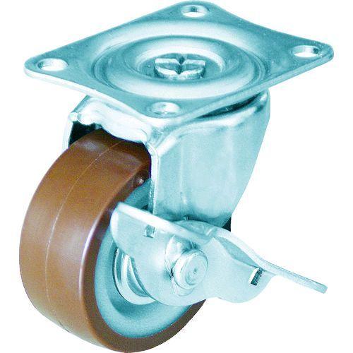 あすつく対応 「直送」 ＴＲＵＳＣＯ  TYGUB-50  キャスター ＴＹＧシリーズ 自在ＳＰ付 ウレタン車 ５０ｍｍ TYGUB50 | 