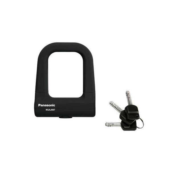 パナソニック Panasonic 4519389504529 ミニU型ロック NSAJ087−B ブラック | 