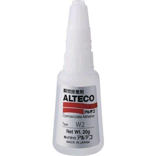 あすつく対応 「直送」 アルテコ W2-20G 工業用 瞬間接着剤 Ｗ２ ２０ｇ 木材／多孔質材用 高粘度タイプW220G | 