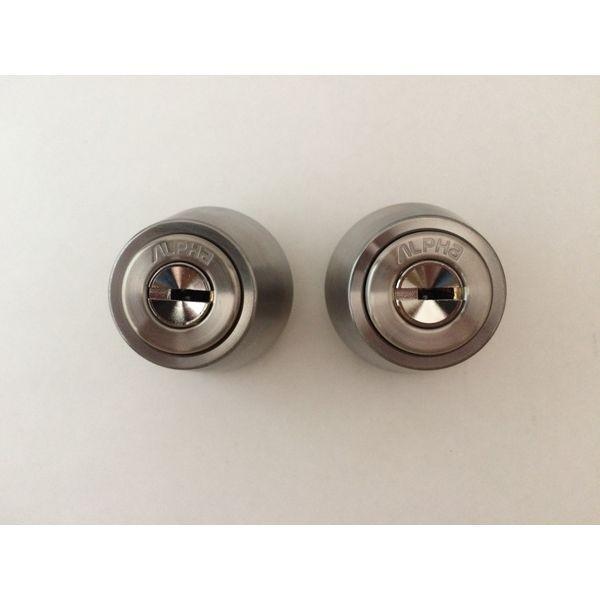 アルファ  4532757003929 FBロック 取替シリンダー Aタイプ 2ヶ同キー シルバー LE／LSP用 A 2KA |  | 02