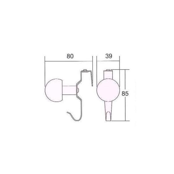 アイワ金属  AP-096W ステンレスひっかけフック 白 AP096W |  | 01