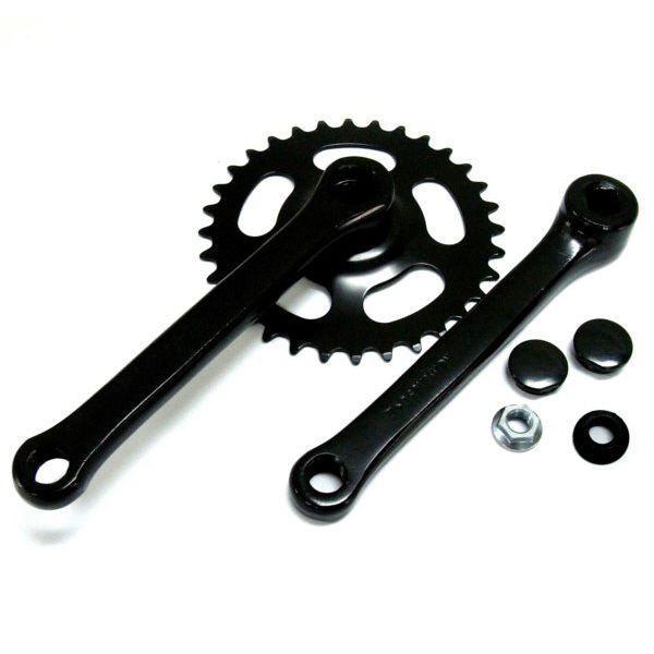 4938915701544 アサヒサイクル ギヤクランクセット【32Tx165mm】 ブラック【バラ】 フランジナット￥13．5 | 