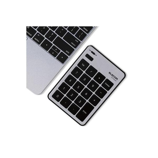 ELECOM エレコム TK-TBPM01SV mac用Bluetooth【R】薄型テンキーパッド TKTBPM01SV | 