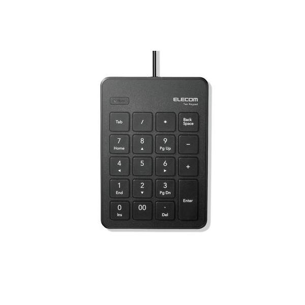 ELECOM エレコム TK-TCP018BK 有線薄型テンキーパッド TKTCP018BK | 