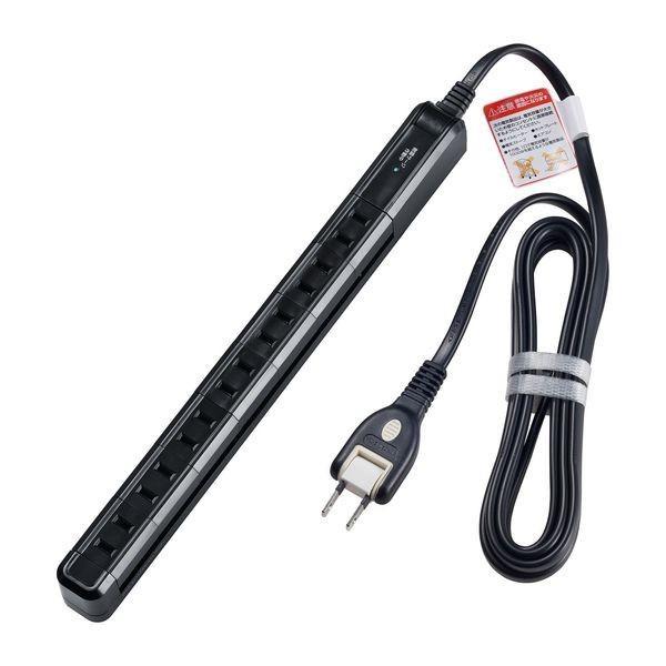 朝日電器 ELPA  WBS-SL702SB(BK) 耐雷7個口2mスリム回転タップ WBSSL702SB(BK) ブラック |  | 01