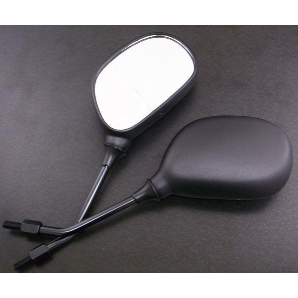 ALBA アルバ  101-001 バックミラー／スクーター用楕円／ 正ネジ8mm 左右セット 101001 | 