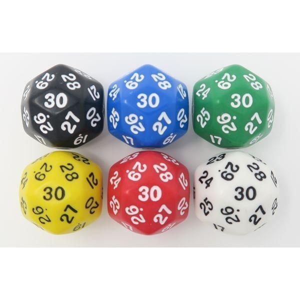 イメージミッション木鏡社  KG06477 33mm 30面ダイス 黄【1個】 |  | 01