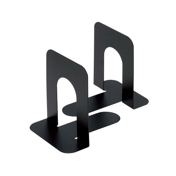 スマートバリュー B167J-M-BK ブックエンド M 黒 1組【2個入】 B167JMBK ジョインテックス | 