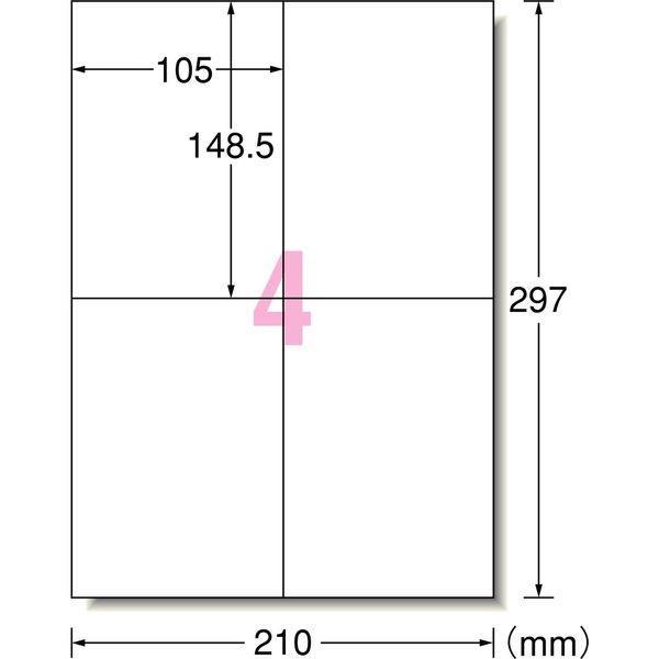 A-one エーワン  31661 ラベルシール［プリンタ兼用］白修正4面 マルチラベル白修正4面 ラベルシール白修正タイプ 3M |  | 01