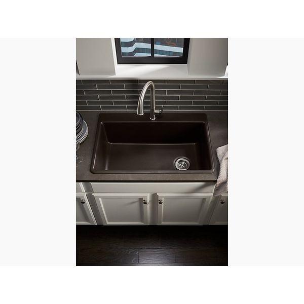 【個数：1個】KOHLER コーラー K-8437-1-CM1 直送 代引不可 KENNON（ケノン）トップ・アンダー両用 1H キッチンシンク K84371CM1 |  | 02