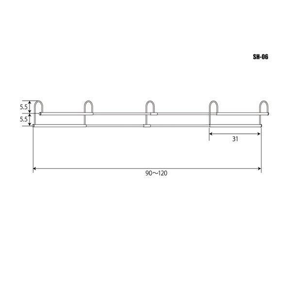 エスエイ企画 SH-06 直送 代引不可 伸縮式衣類収納アップハンガーワイド SH06 |  | 03