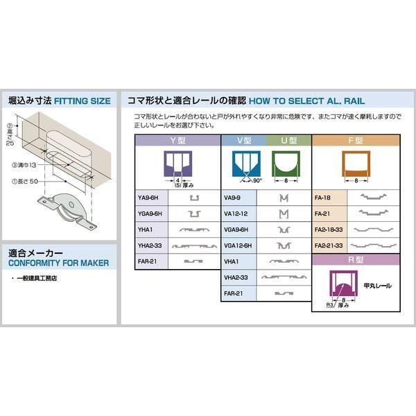 家研販売 KAKEN 4983658136313 （PP）木製用 固定戸車 F3−U3 |  | 02