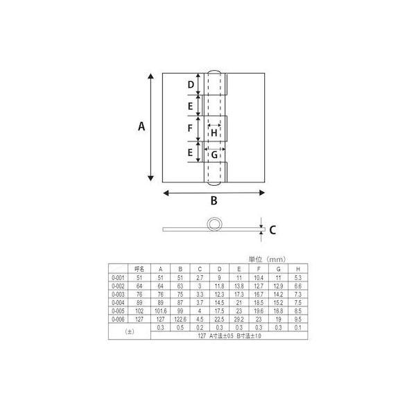 和気産業 4903757217171 O−005 鉄熔接用丁番 100mm WAKI 584400 金物 |  | 02