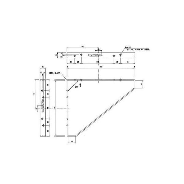 和気産業 4903757390430 三角棚受 250X300mm 白 WAKI 棚受け アイアンブラケット 43450700 |  | 02