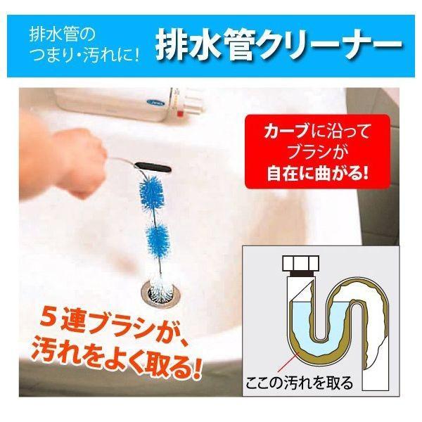 4989409451117 排水管クリーナー【キャンセル不可】 ブラシ 配水管クリーナー5連ブラシ 掃除 アイメディア | 