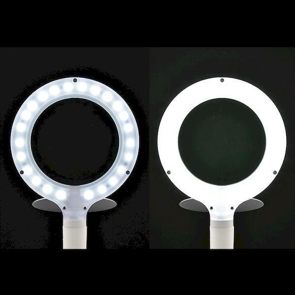 オーム電機 DS-L24ZS-W ルーペ付きＬＥＤスタンドライト(レンズ幅100mm/ホワイト） DSL24ZSW |  | 02