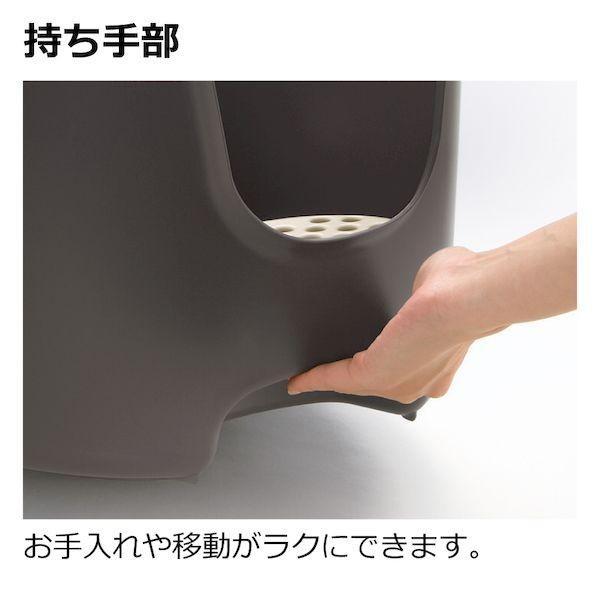 リッチェル 4945680566124 ラプレ 壁高ネコトイレ ダークグレー |  | 07