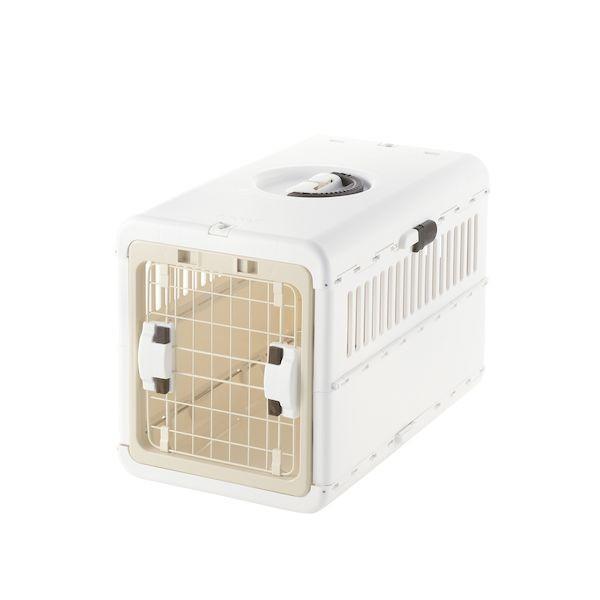 リッチェル 4973655599358 キャンピングキャリー折りたたみ M アイボリー | 