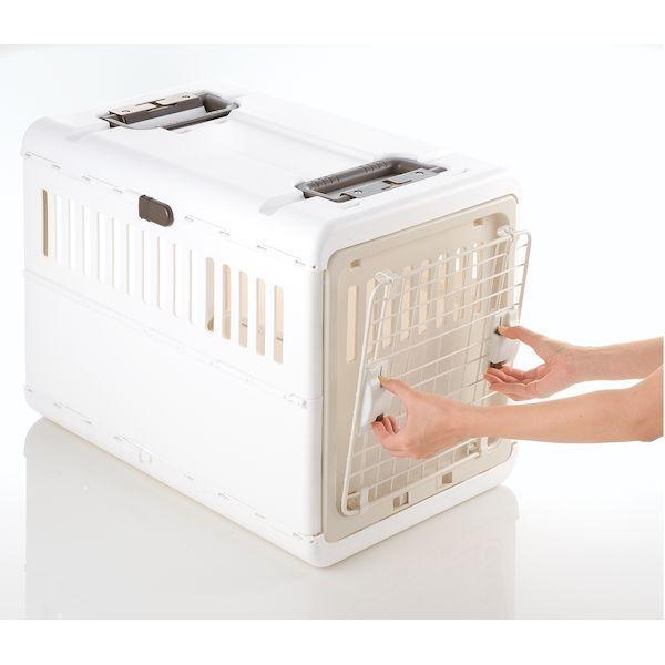 リッチェル 4973655599389 キャンピングキャリー折りたたみ L アイボリー |  | 02