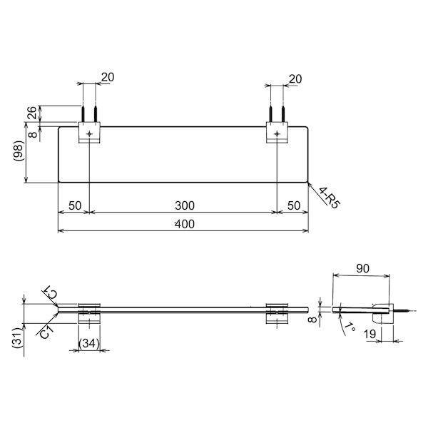 リラインス RELIANCE R1188 化粧棚 W400xD98 |  | 01