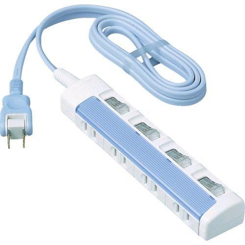 パナソニック電工 Panasonic WHS2614DKP ザ・タップスイッチ ４コ口 １ｍコード付 4コ口 1mコード付 ブルー | 