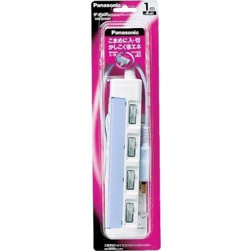 パナソニック電工 Panasonic WHS2632DKP ザ・タップスイッチ ２コ口 ３ｍコード付 2コ口 3mコード付 ブルー | 