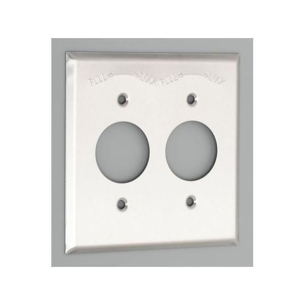 アメリカン電機 アメリカン 141-1S ステンレスプレート コアナ 2コヨウ ステンプレート引掛小穴2個用 1411S | 