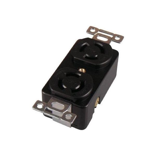 アメリカン電機 アメリカン 3110D ヒッカケ Wコンセント E2P15A 引掛形 複式埋込コンセント 接地2P15A125V | 