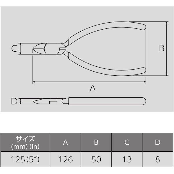 あすつく対応 「直送」 フジ矢 110BS-125 (VICTOR) マイクロニッパ ソフトカバ−付 全長１２６ｍｍ 110BS125(VICTOR) |  | 05