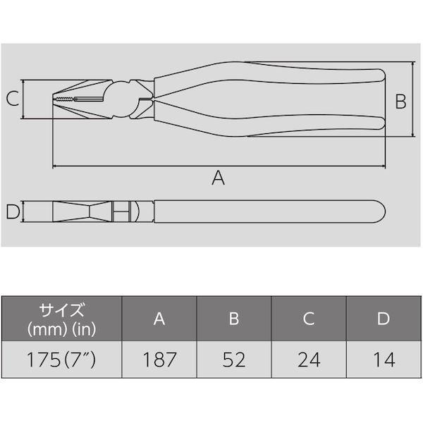 あすつく対応 「直送」 フジ矢 265A-175 (VICTOR) ペンチ１７５ＭＭ成型カバー付 265A175(VICTOR) ビクター |  | 06