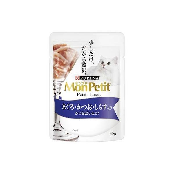 ネスレ 4902201210959 モンプチ プチリュクスパウチ まぐろ＆かつお＆しらす 35g | 