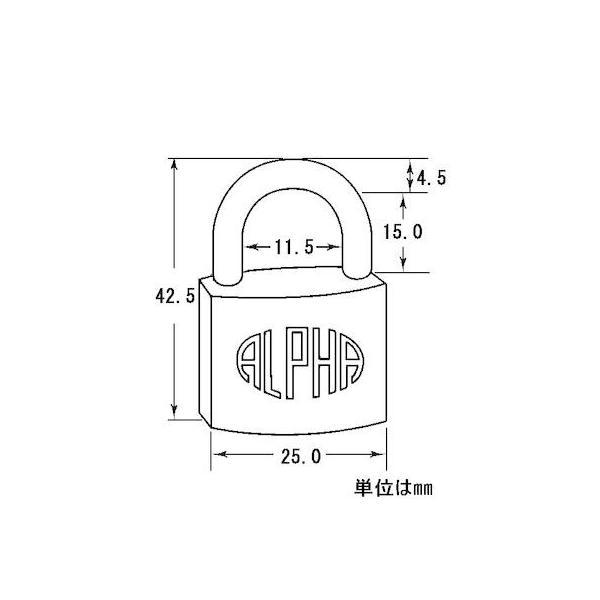 アルファ 1-202 南京錠 1000−25 1202 |  | 01