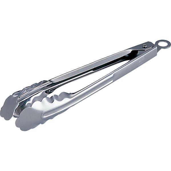 4702620900109 エムテートリマツ 18−0万能トング 小 フックストッパー付 |  | 01