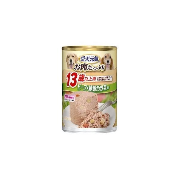 ユニ・チャーム 4520699672082 愛犬元気 缶13歳以上用ビーフ・緑黄色野菜入り 375g | 