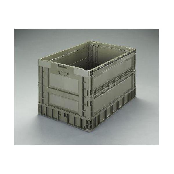 【個人宅配送不可】直送 代引不可 エスコ EA506AA-110 924x620x602mm／298L 折畳コンテナ OD色 EA506AA110【キ | 