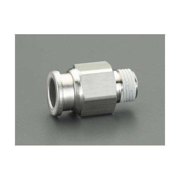 エスコ EA425WA-42 R1／4”x 4mm ユニオン ハーフ／ステンレス製 EA425WA42【キャンセル不可】 | 