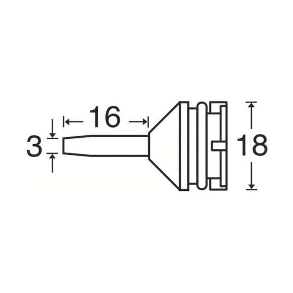 HAKKO 白光 ハッコー 18-NP ハッコースッポン ノズル18・18G用 パック 18NP | 