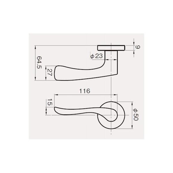 GOAL ゴール LY AU 80A R4U L アルミ製 レバーハンドルセット AU型 LYAU80AR4UL |  | 01