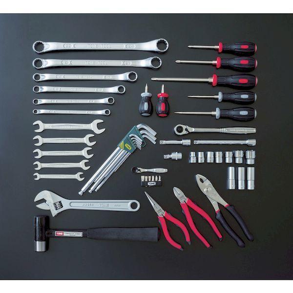 前田金属工業 TONE TSA3309 整備用工具セット ＴＳＡ３３０９ツールセット レッド トネ レッド オートメカニック用 |  | 01
