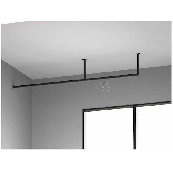 在庫 森田アルミ工業 KAC286E-BK 天井付け物干し kacu カク E型−天井吊Sサイズ 黒 ブラック 天井吊り／壁−天井付L型兼用タイプ K あすつく対応 |  | 04