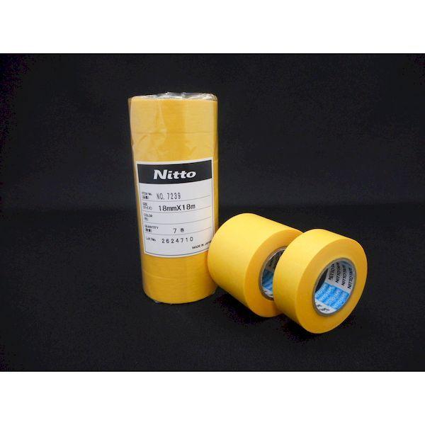 あすつく対応 「直送」 日東 7239-18 和紙マスキングテープ Ｎｏ．７２３９ １８ｍｍ×１８ｍ １本７巻入り 黄 723918 |  | 01