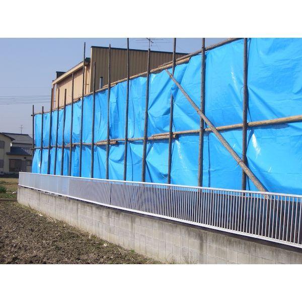 あすつく対応 「直送」 ＴＲＵＳＣＯ BSR-1827 防炎ブルーシート　＃２５００　１．８ｍ×２．７ｍ BSR1827 |  | 04